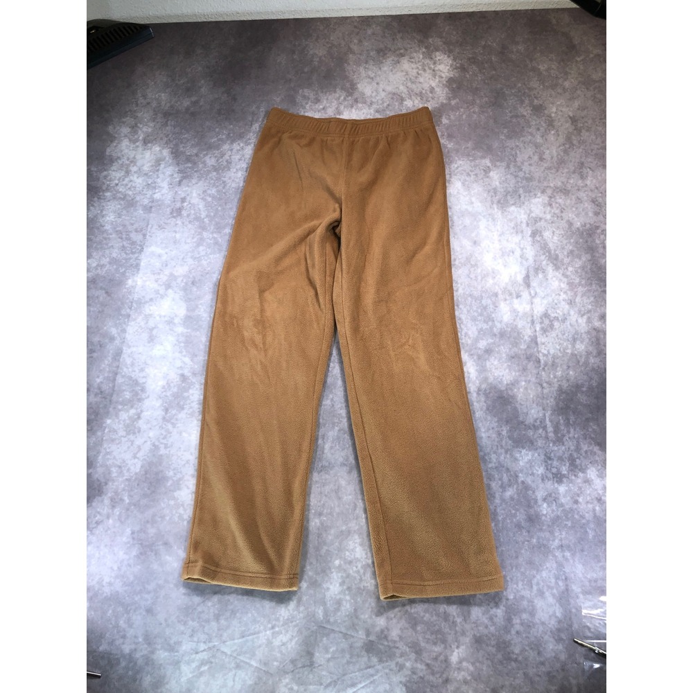 The Children's Place Boys XL 14 Brown Fleece Pants Elastic Waist Straight Leg